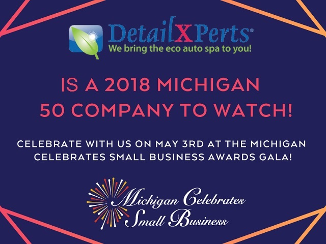 Press Release: DetailXPerts Honored as a 2018 MI 50 Companies to Watch Awardee